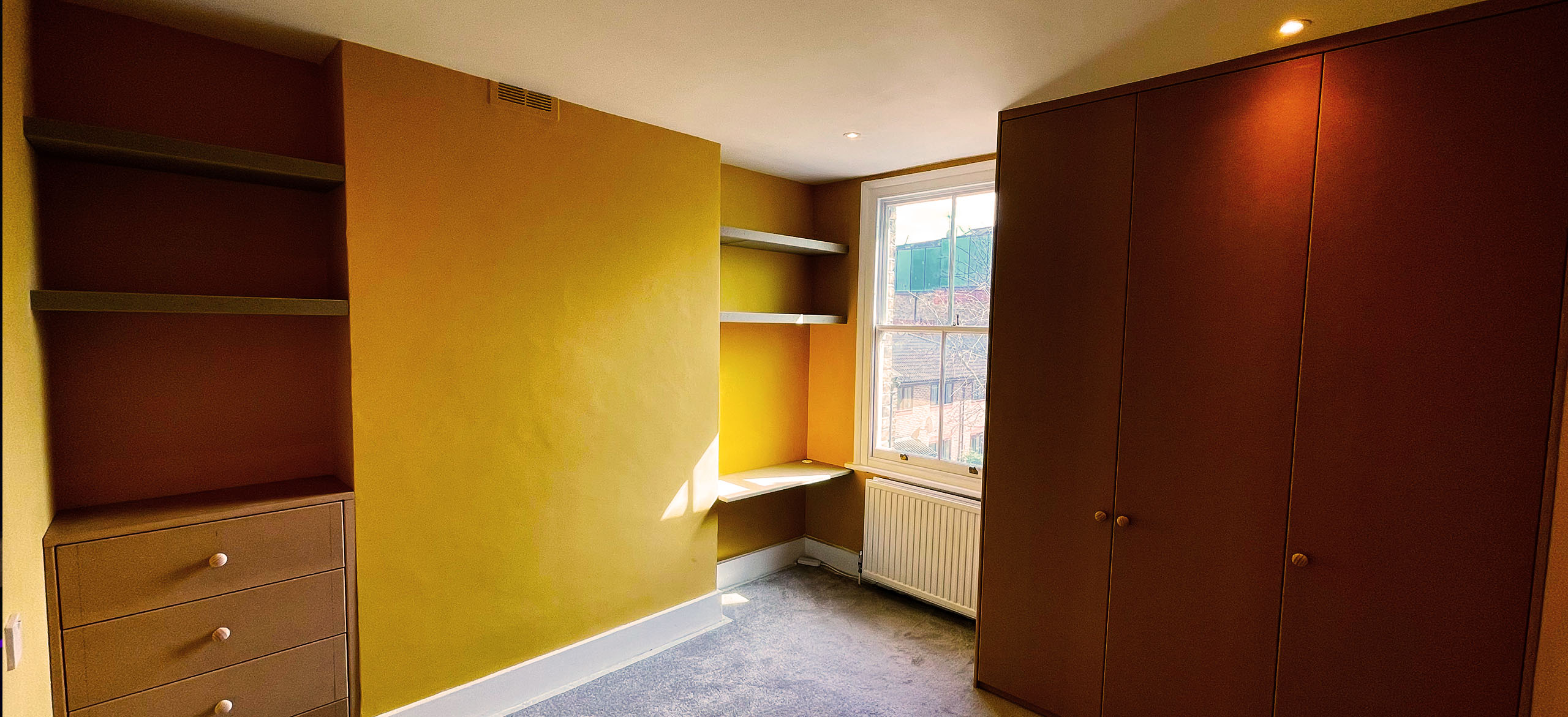 plaindoors wardrobe chest of drawers and floatings helves mdf
